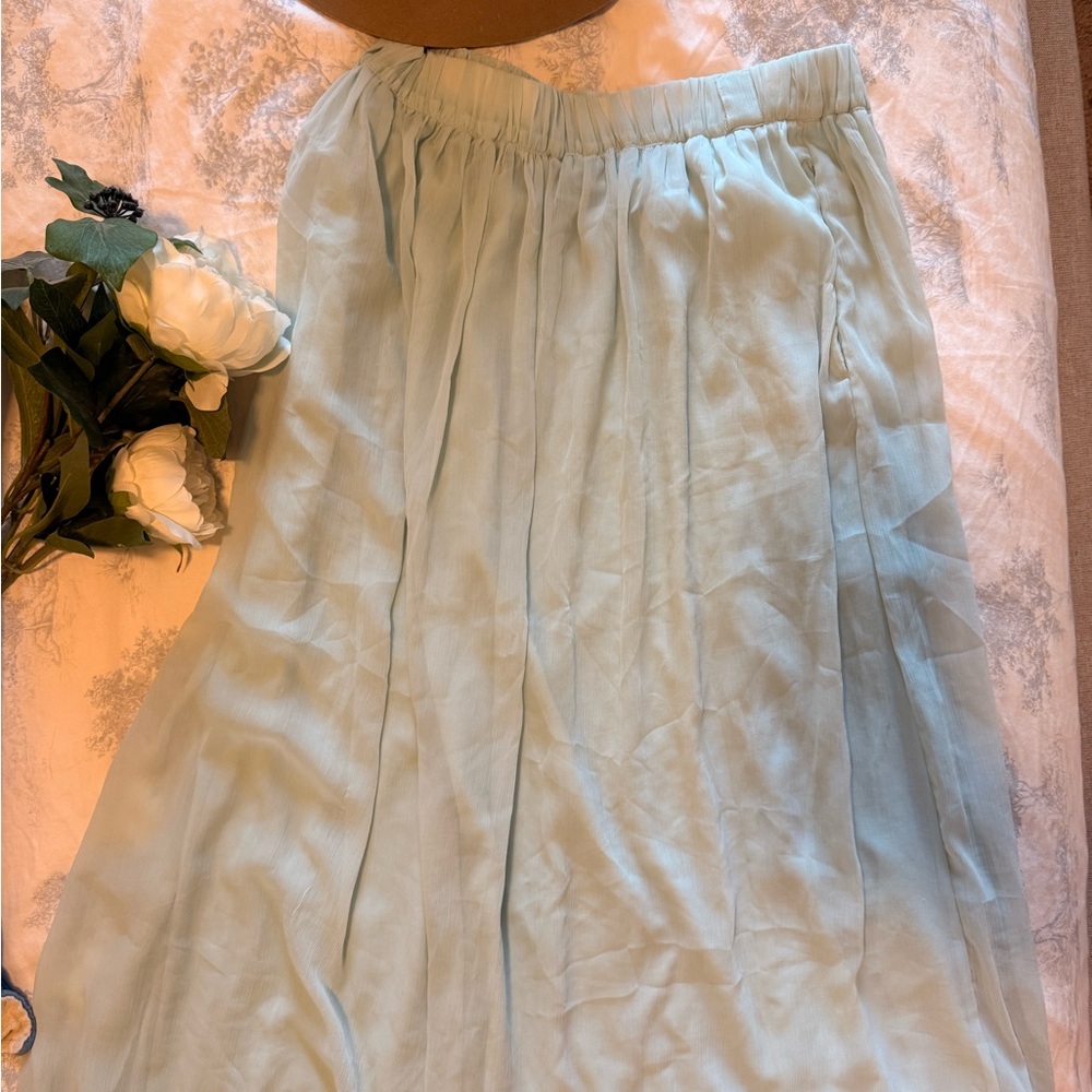 Elegant Light Blue Women's Skirt